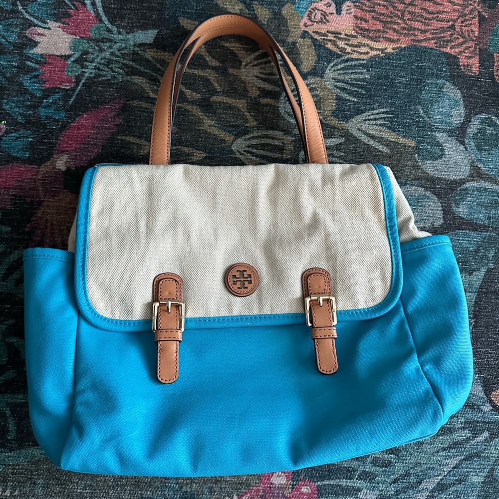 Tory Burch Canvas Top Handle Bag